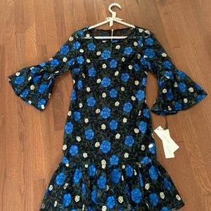 Calvin Klein Floral Lace Dress 8 NWT